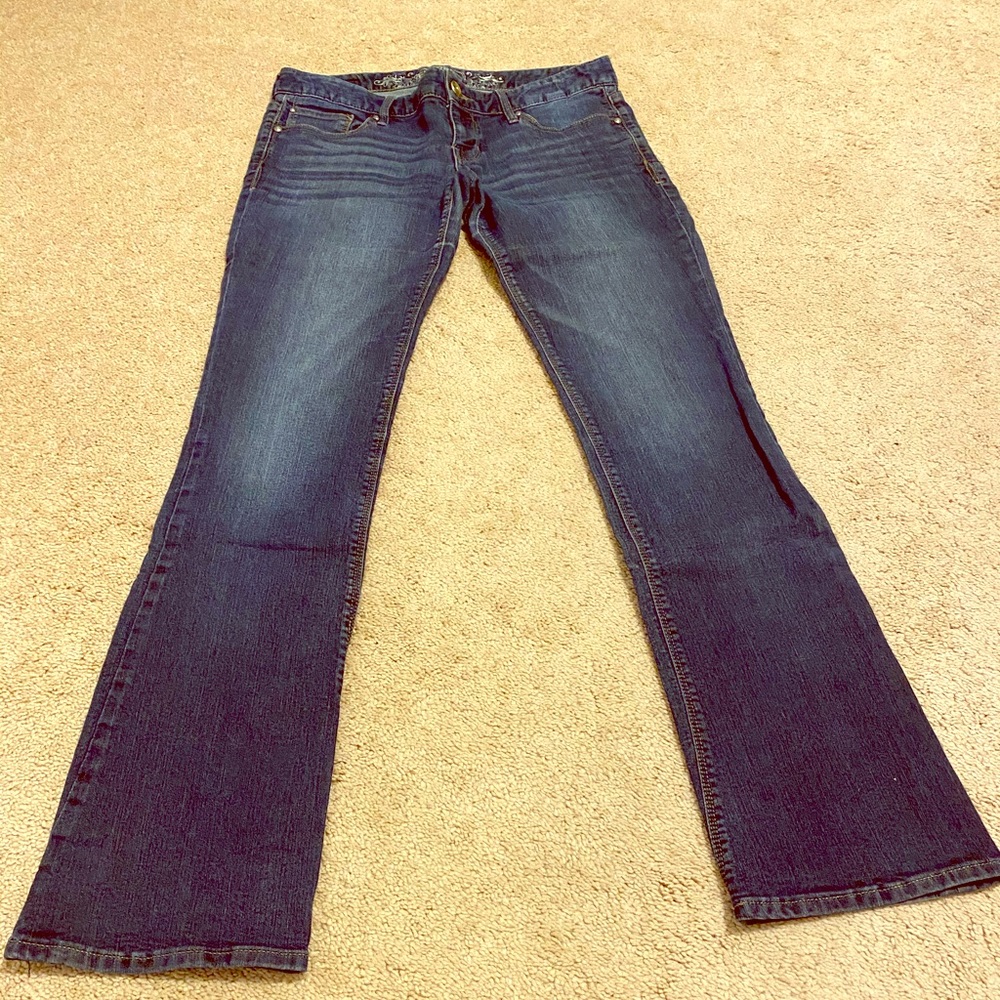Barely boot express jeans